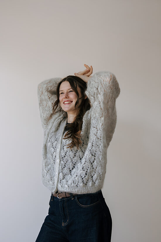 Cardigan | PEONY | grey